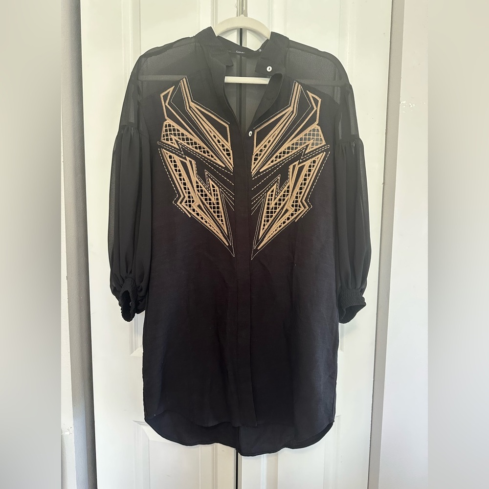 Tunic / dress with embroidery Geometric Design